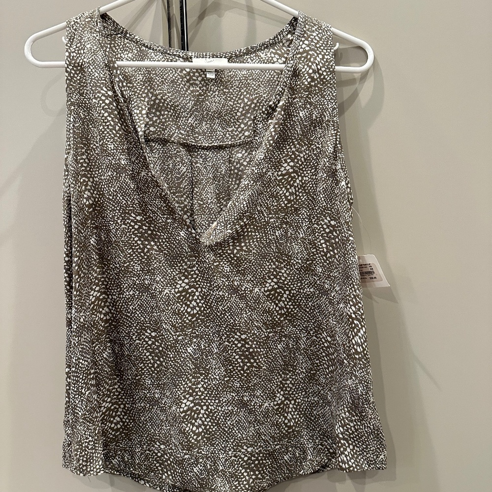 Joie silk snake print top size s nwt
